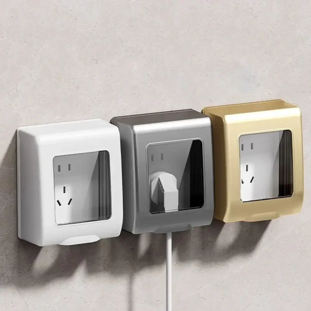 

86 Type Switch Protective Cover Transparent Self-Adhesive Electric Plug Cover Splash-Proof Waterproof Switch Waterproof Cover