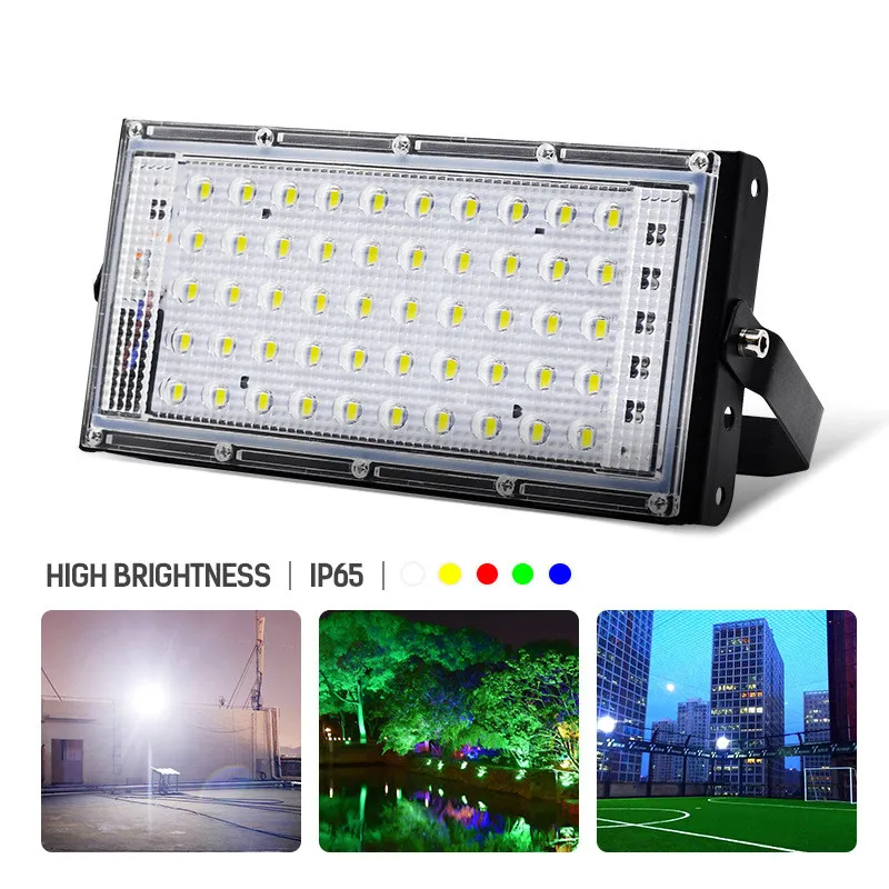 

Waterproof Ip65 LED Flood Light 50W 100W AC 110V 220V 240V Spotlight Outdoor Garden Lighting Led Reflector Cast light Floodlight