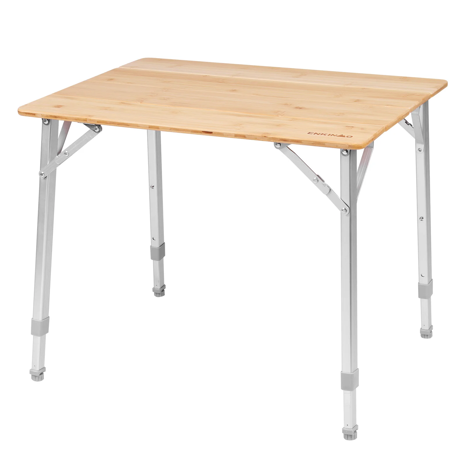 

Adjustable Height Portable RV Camp Table with Carry Bag Foldable Roll-up Aluminum Camp Table Loads 80KG for RV Picnic Tailgating