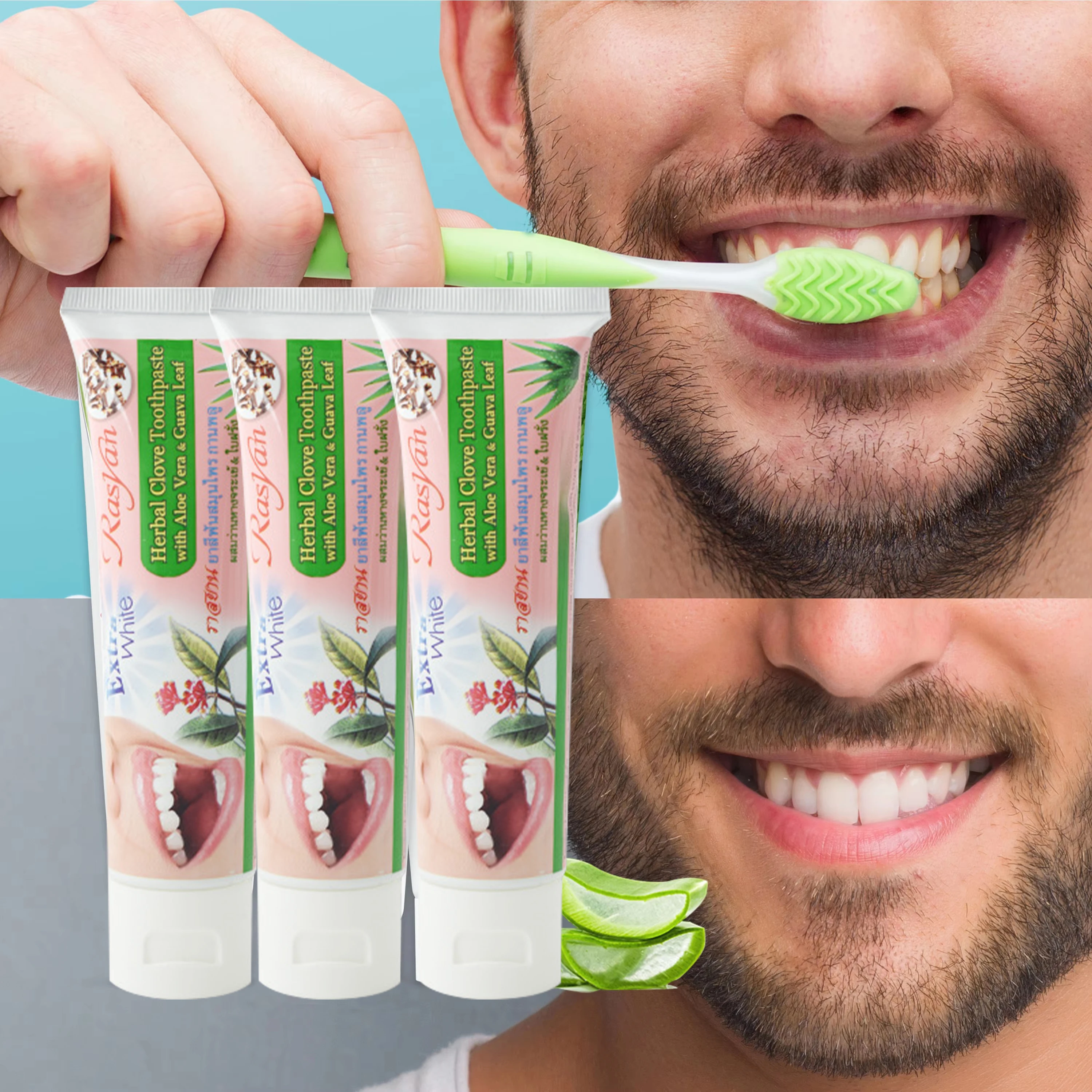 

Whitening Tartar Removal Tooth Calculus Removal Fresh Breath Remove Yellowing Oral Hygiene Thailand Rasyan Toothpaste