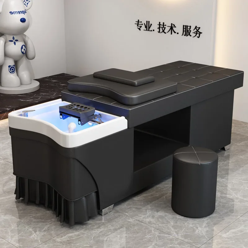 Hair treatment shampoo bed barber shop special hair salon beauty salon Thai massage water circulation fumigation integrated bed