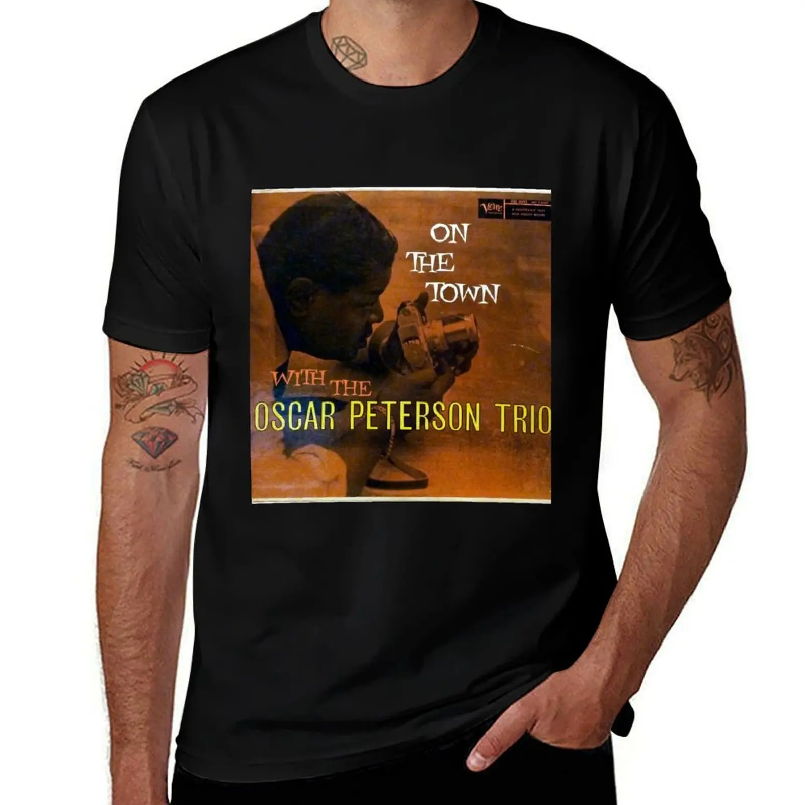 

shirt Hard T-Shirt 1958 T-Shirt Town With summer Peterson Trio, Peterson t The The On Oscar Bop Trio man Oscar The