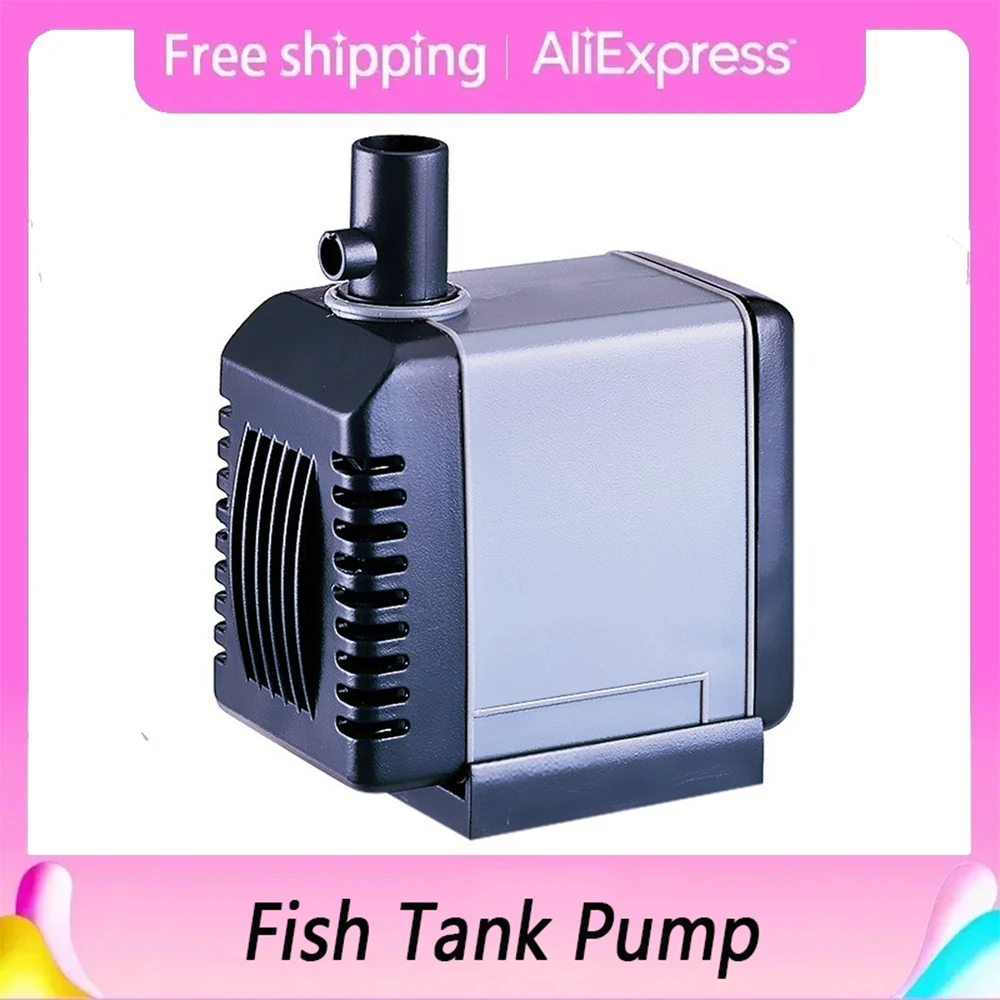 

Ultra-quiet Submersible Pump Fish Pond Aquarium Water Pumps Tank Fountain Fish Tank Pumping Change Water Circulation Pump