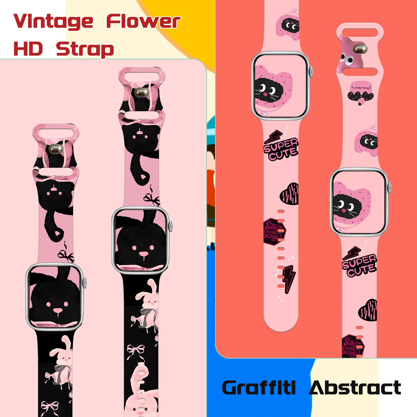 سلسلة Dark Sweet Cool لساعة Apple 10 9 8 7 سوار من السيليكون قابل للاستبدال لساعة iWatch 46 مللي متر 42 مللي متر 41 مللي متر 40 مللي متر
