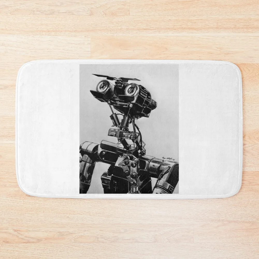 Johnny 5 Short Circuit 1988 Bath Mat Bathroom Use Bathroom Accessories Sets Luxury Mat