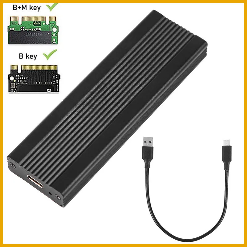 NEW 2026 M2 SSD Case NVMe USB Type C Gen2 10Gbps PCIe SSD Case M2 SATA NGFF 5Gbps M.2 NVME Enclosure Disk Box M.2 SSD Case