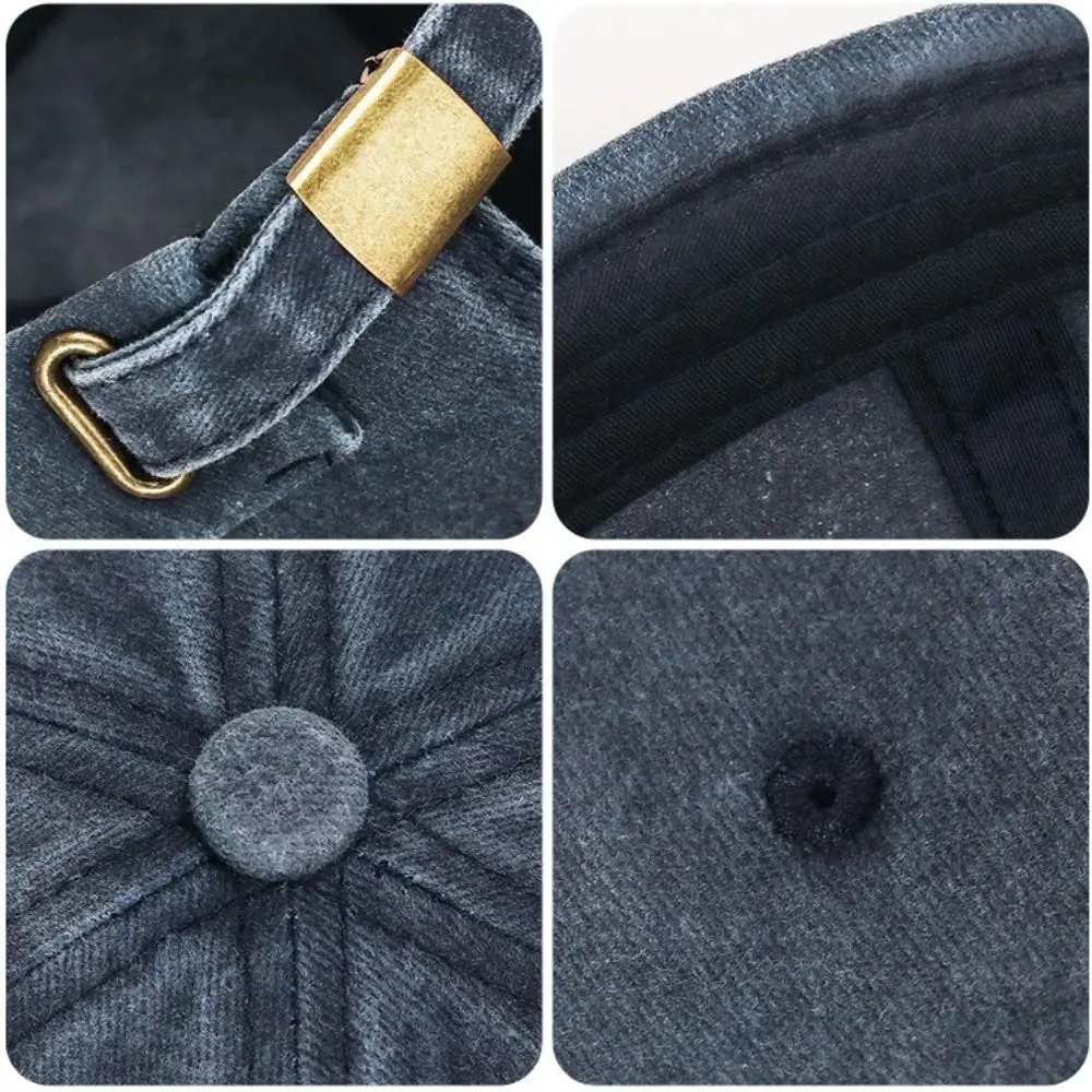 Fashion Hip Hop Beanies Hats Brimless Cotton Hip Hop Hats Adjustable Solid Color Landlord Hat Women
