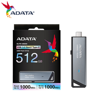 Original ADATA ELITE UE800 Flash Disk USB3.2 Gen 2 Type-C Reed Speed up to1000mb/s Metal Pendrive high speed usb flash drive