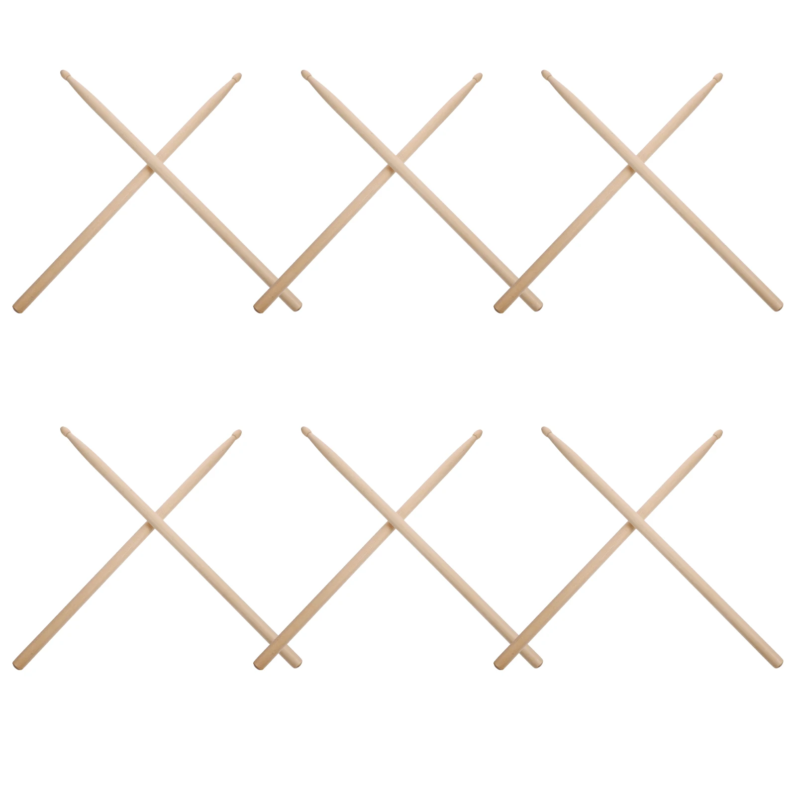 

Ergonomic Drum Sticks Wood Handle Anti-Slip Lightweight Durable Percussion Sticks For Acoustic Electronic Drums 5A Maple