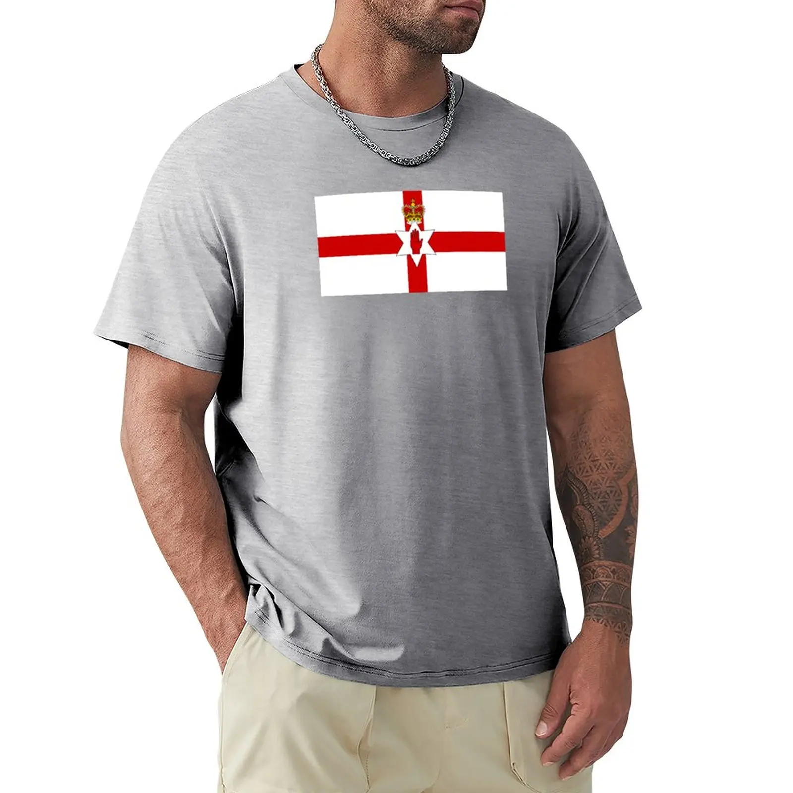 

Ulster Banner Flag of Northern Ireland, 1953-1972 T-Shirt blanks korean fashion t shirts men