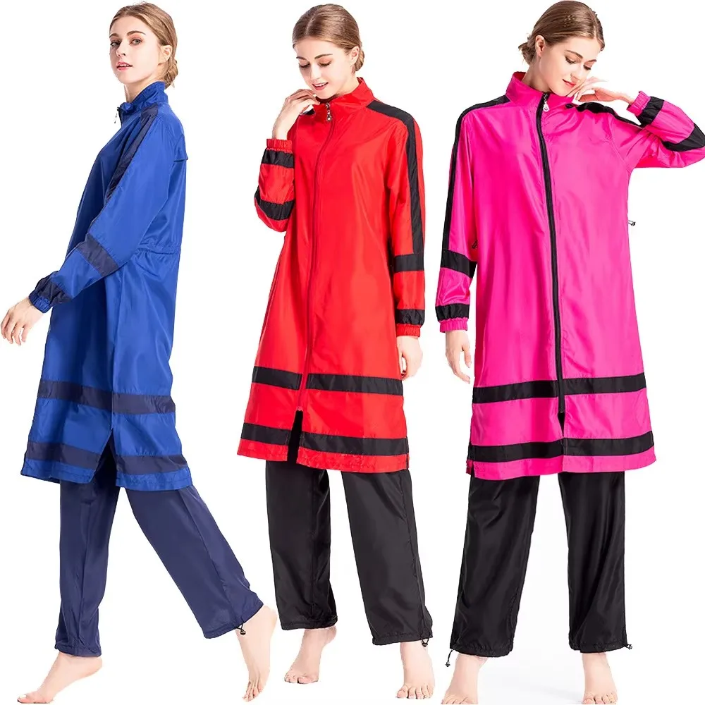 

Female Burkini Muslim Swimwear 2025 Swimming Suit For Women Modest Swimsuit Islamic Clothing Sets 3 Pieces Fashion Dress Large