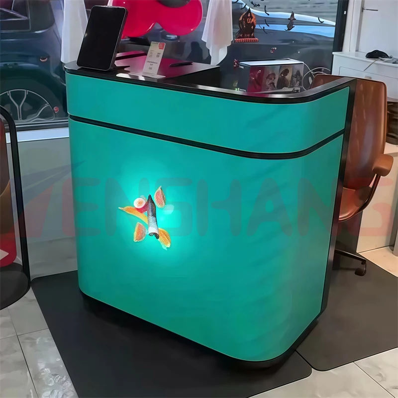 حجم مخصص حديثا مرنة الجدول شاشة LED داخلي P2.5mm لينة منحني DJ كشك شاشة LED لشريط ملهى ليلي #6