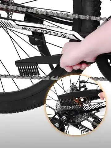 Portable Bicycle Chain Cleaner Bike Brushes Scrubber Wash Tool Mountain Cycling Cleaning Kit Outdoor Accessory
