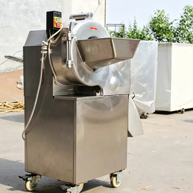 

Commercial Electric Vegetable Cutter Potato Fruit Radish Cutting Machine Food Processor for Factory Use