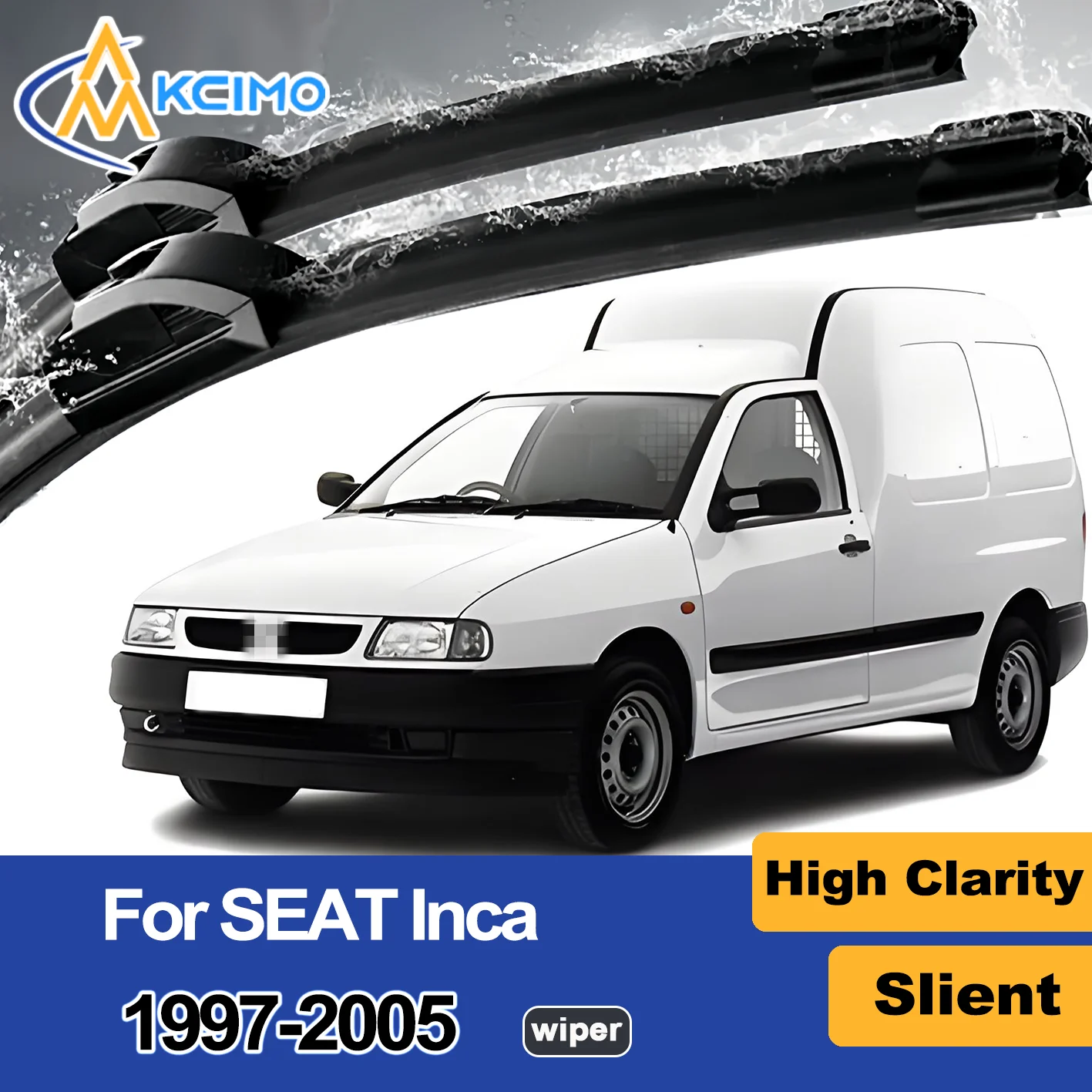

2PCS New Front Windshield Wiper Blade for SEAT Inca 9K 1997-2005 Front Windshield Auto Wipers Blade Accessories 2005 2004 2003