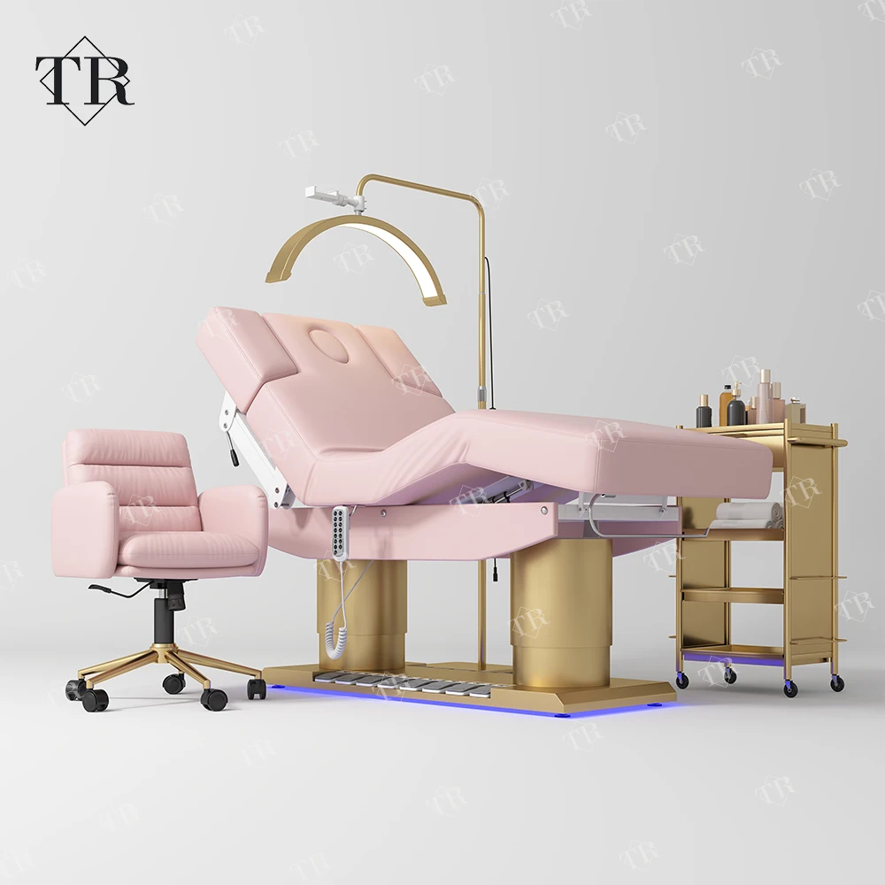 Turri Massage Beauty Bed 4 Motor Spa Treatment Facial Cosmetic Esthetician Medical Bed Electric Facial Beauty Salon Bed