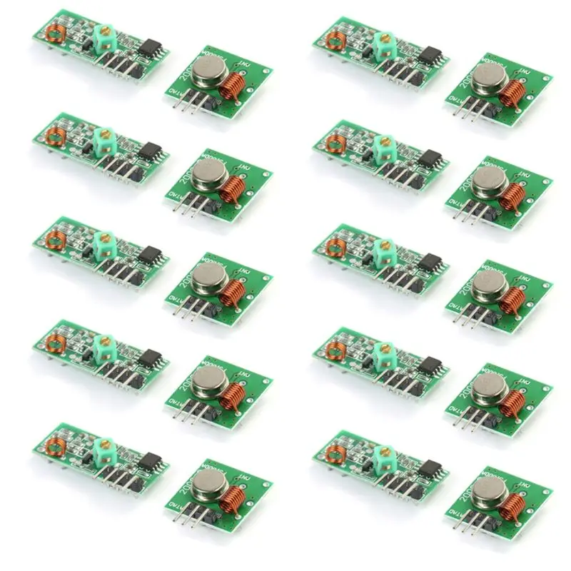 B27B 10Set 433M Super Regenerative Module 433M Regenerative Module Burglar Alarm Transmitter Receiver 433 Frequency