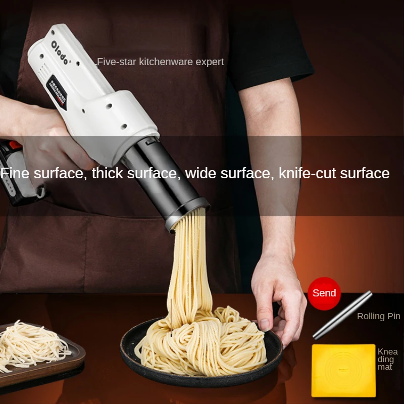 

Hand held noodles machine Electric Hele Small household noodle pressing automatically extrudes