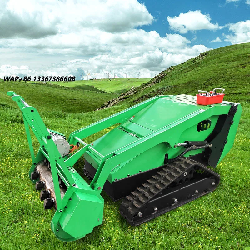 High-Performance Industrial Grade Self Propelled Automatic Zero Turn Lawn Mower with Remote Control Mulching Tracked Design