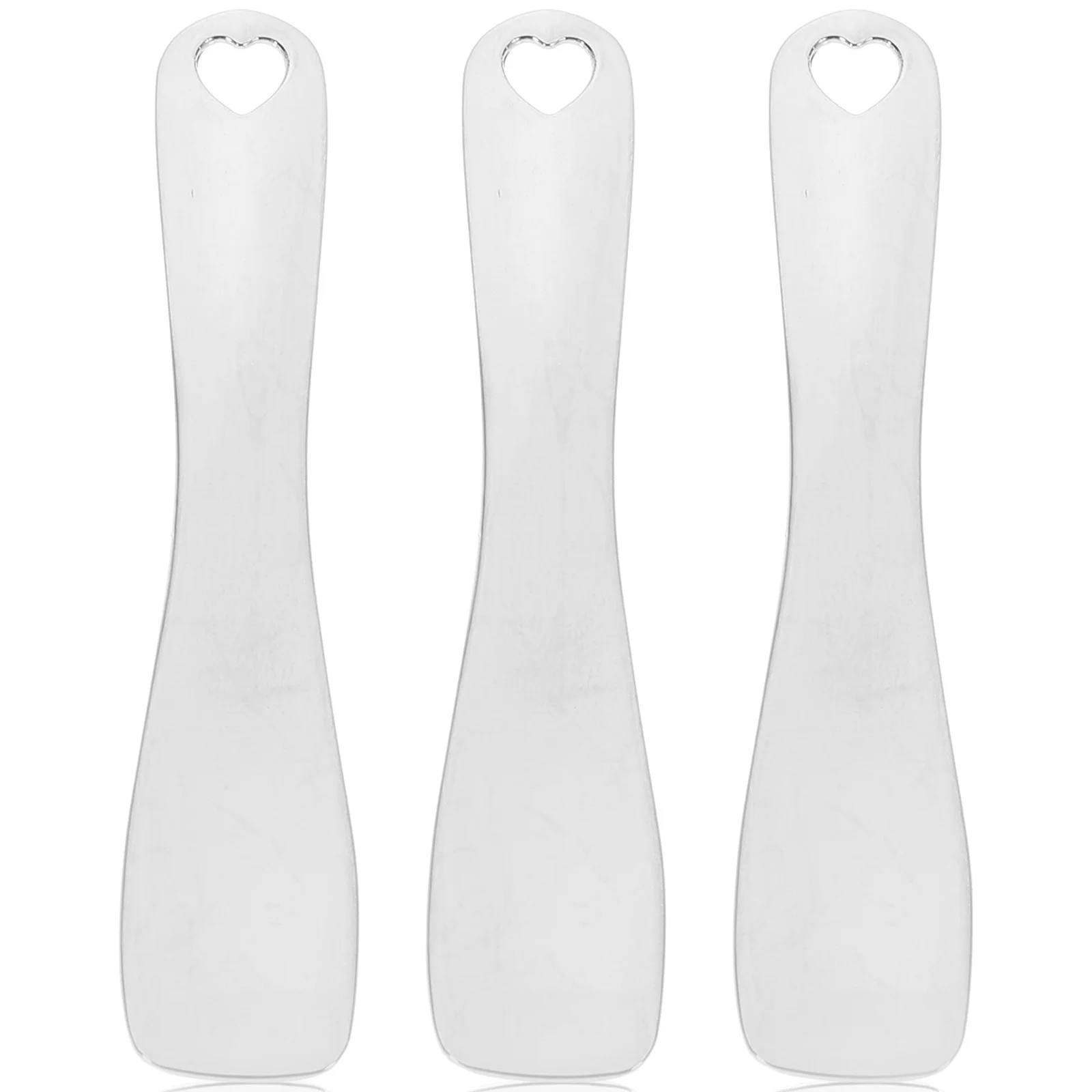 

3Pcs Zinc Alloy Eye Cream Spoon Fatigue Relief Massage Tool Compact Portable Skincare Metal Applicator Cream Spatula