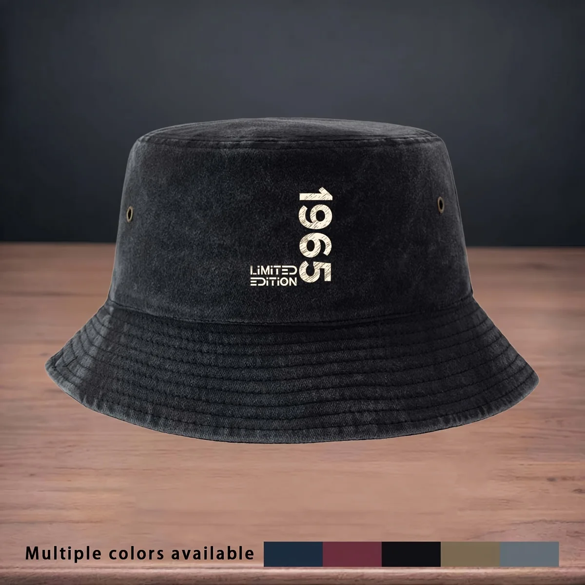 High-Quality Printing LIMITED EDITION Vertical 1965 Pattern Fisherman Hat Fishing Lure Essential Fishing Hat Foldable Storage Ea