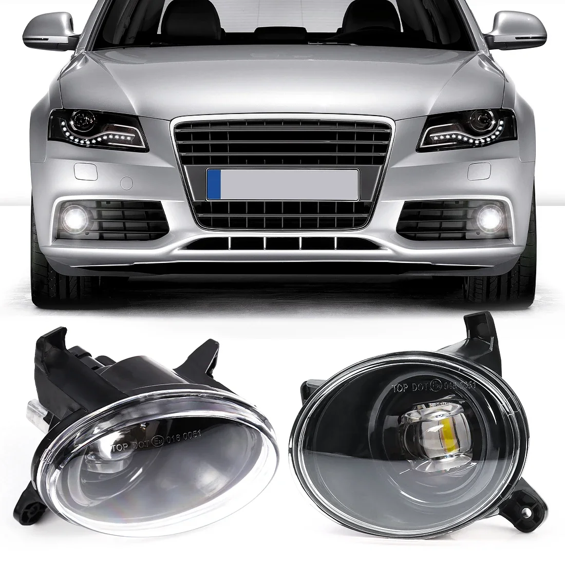 

Fog Light Front Bumper Lamp LED Headlight for Audi A4 Wagen A5 A6 B8 C7 Q3 2009 2010 2011 2012 2013 2014 Passat CC 2008-2012 Car