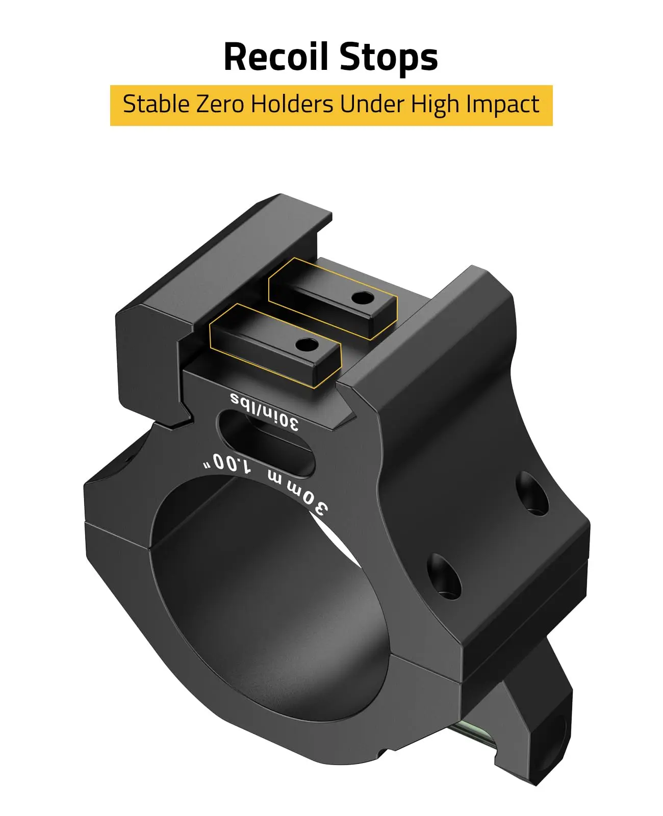 CVLIFE Anelli per cannocchiale da 30 mm Supporto per cannocchiali con livella a bolla per guide Picatinny - Profilo alto a basso contenuto di medie dimensioni 0,9" 1'' 1,26'' di altezza