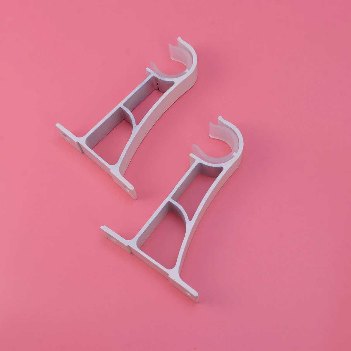 

2Pcs Aluminum Alloy Curtain Rod Bracket Vintage Style Heavy Duty Curtain Holder Drapery Rod Mounting Bracket Pole Accessories