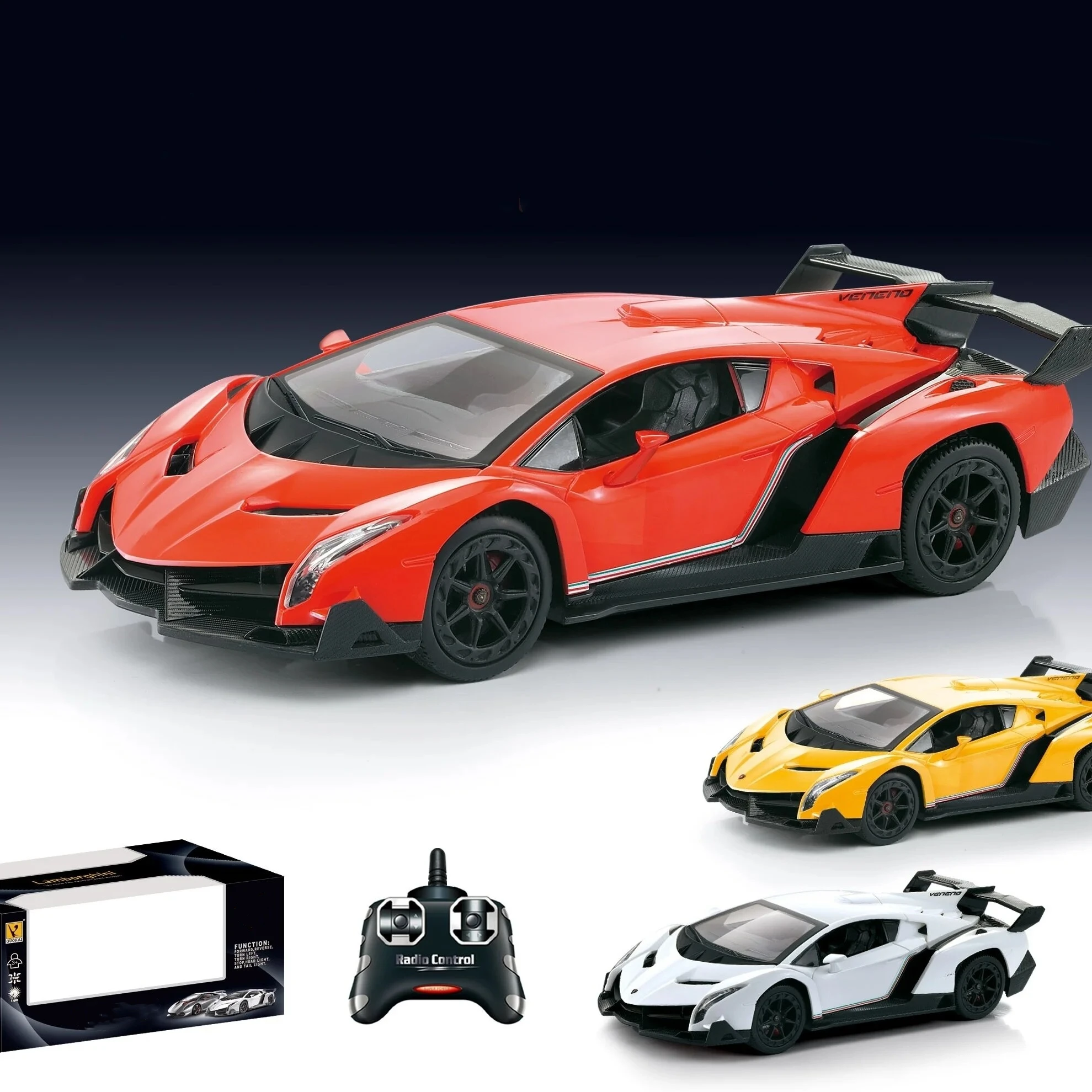 RC Series 1:24 Ratio Electric Sports Racing Hobby Toy Car Lambo Model Vehicle Birthday Gift