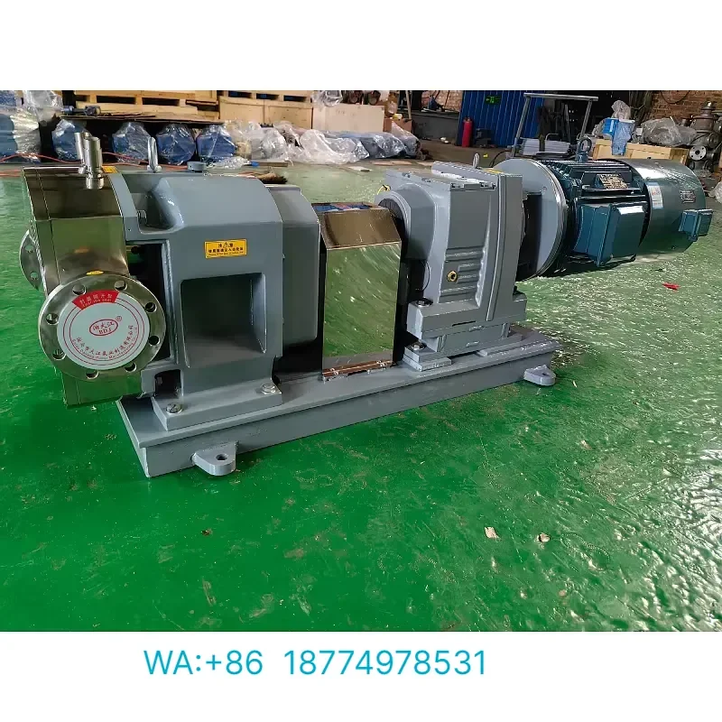 4 Inch High Flow Stainless Steel Cam Double Rotor Pump for Food and Chemical Liquid Transportation Booster Cam Pump