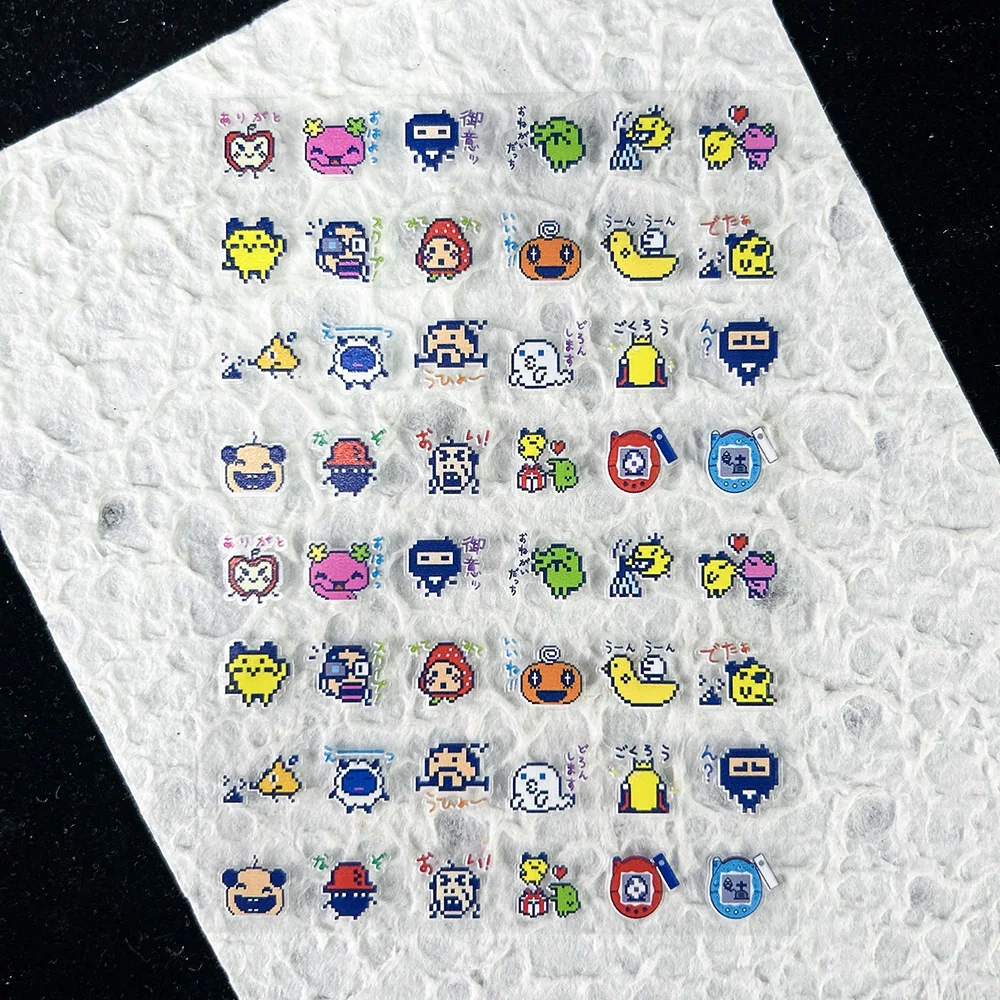 PVC Electronic Pets Nostalgic Digital Sticker Nail Art Diy Waterbottle Box Phone Case Loptop Game Machine Cute Sticker Gifts view 6