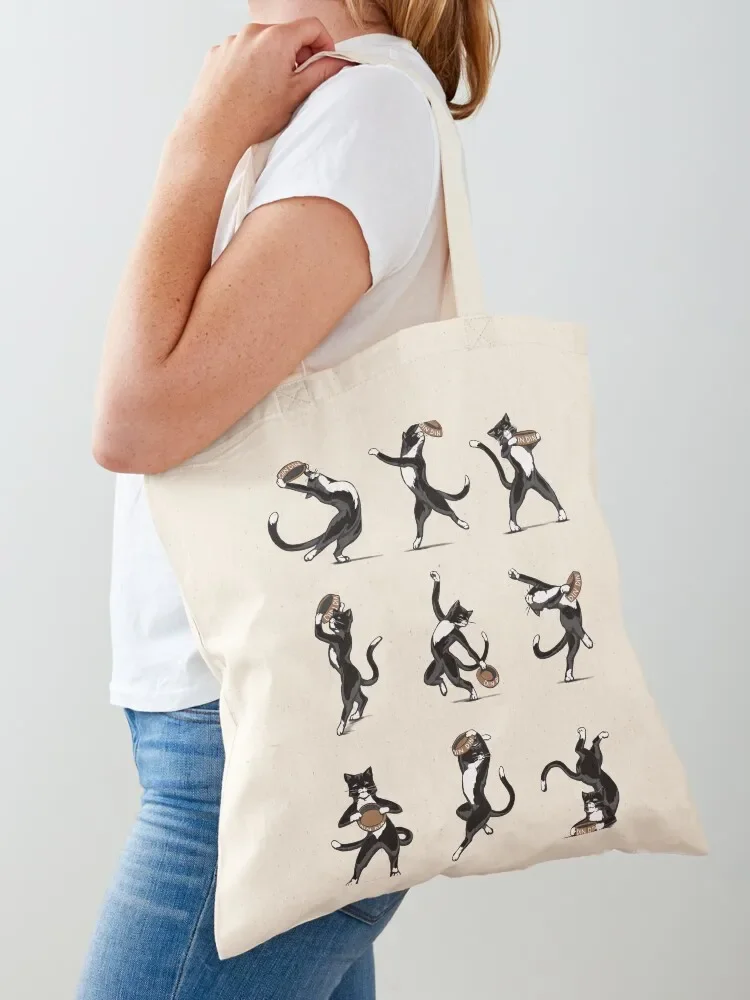 

The Dinner Dance - Tuxedo Cat Tote Bag Cloth bags Canvas stote bag shopper bag women canvas Woman shopper