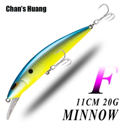 Chan's Huang 11CM 20G Floating Minnow Artificial Saltwater Hard Bait Seabass Jerkbait Minnow Fishing Lure Tackle