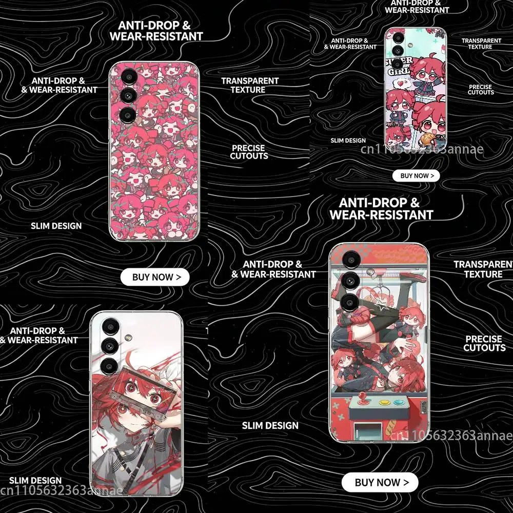 Fukouna Girl K-Kasane T-Teto  Phone Case for Samsung Galaxy A73,23,53,33,14,24,13,72,22,52,32,54,A34 Soft Cover