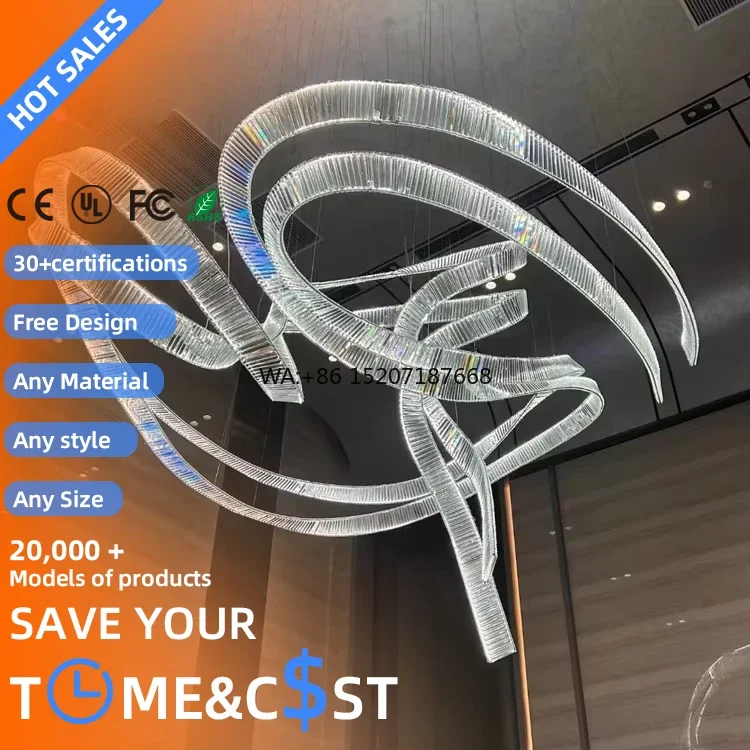 

Modern Luxury Warm White Oval Crystal Lamp New French Style for Hotel Lobby Wedding Home Villa Indoor Use