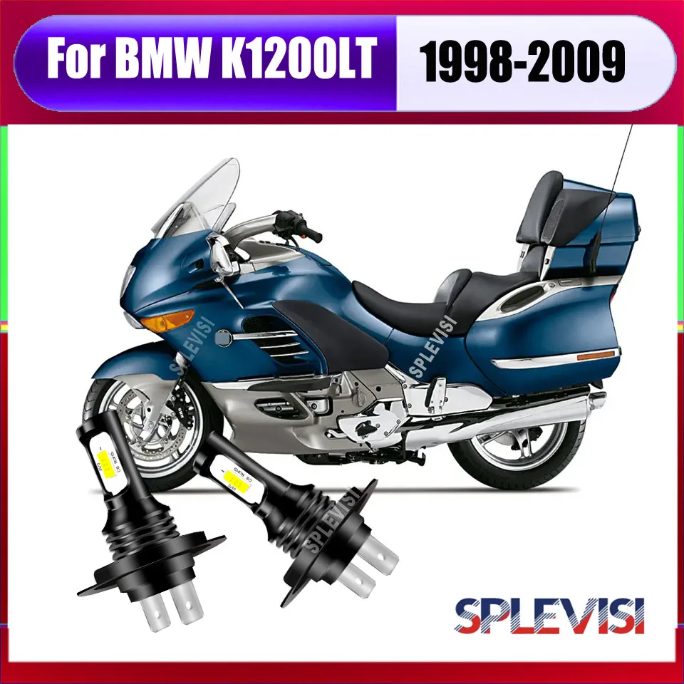 

2x H7 Motorcycle LED Headlights -resistant to shock and vibration For BMW K1200LT 1998 1999 2000 2001 2002 2003 2004 2005-2009