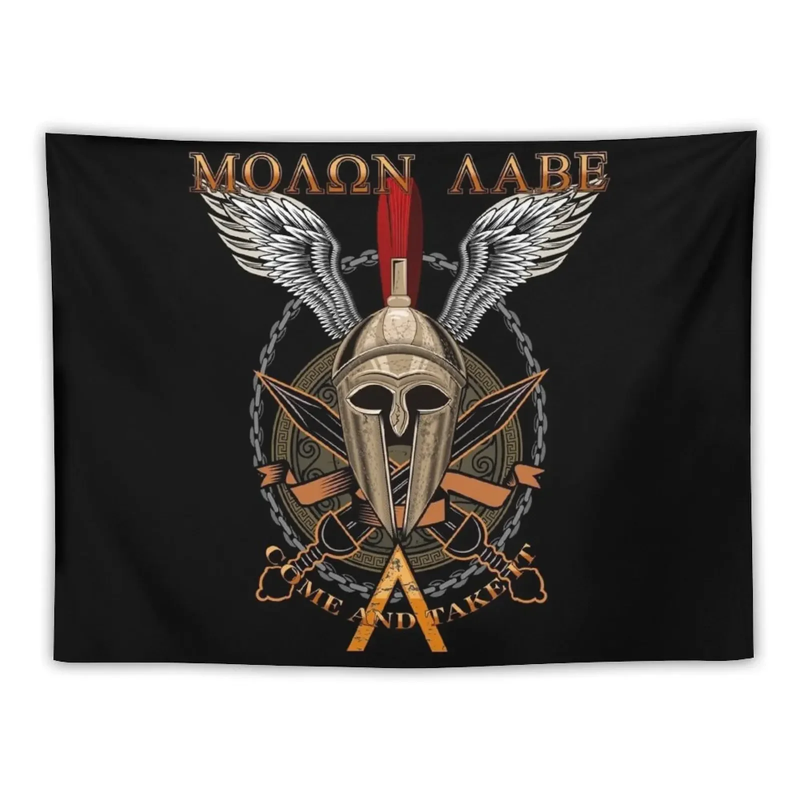 Molon Labe Come And Take It Tapestry Decoration Home House Decor Room Decor Cute Tapestry