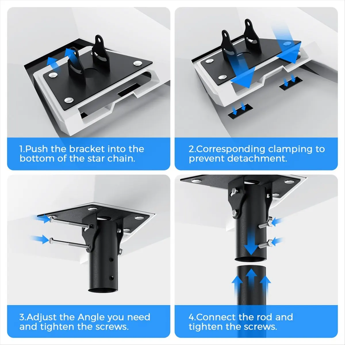 “QUALITY EXCELLE“For Gen 3 Dish Pipe Adapter, Pole Mount Accessories, Wall Roof Pole Mounting Adapter
