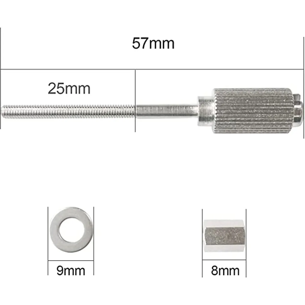 Sew Tech-Embroidery Hoop Screws, Adjustable Metal Screw for Brother Machine, 5Pcs