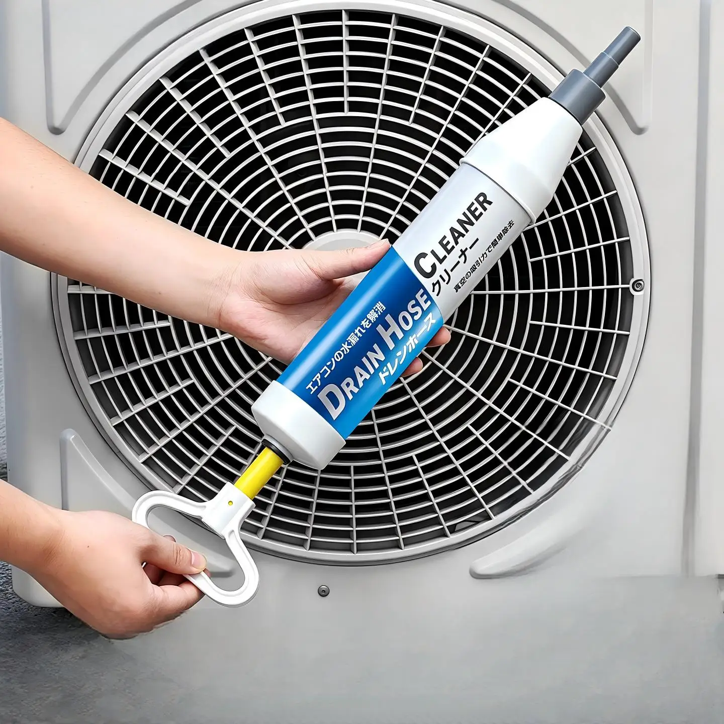 AC-Abflussrohr-Reinigungswerkzeug, HVAC-Kondenswasser-Abfluss-Entstopfer für Klimaanlagen im Innenbereich, Verstopfungsentfernung, Wasserleckage-Reparatur, Nass-Trocken-Staubsauger – Detail 6