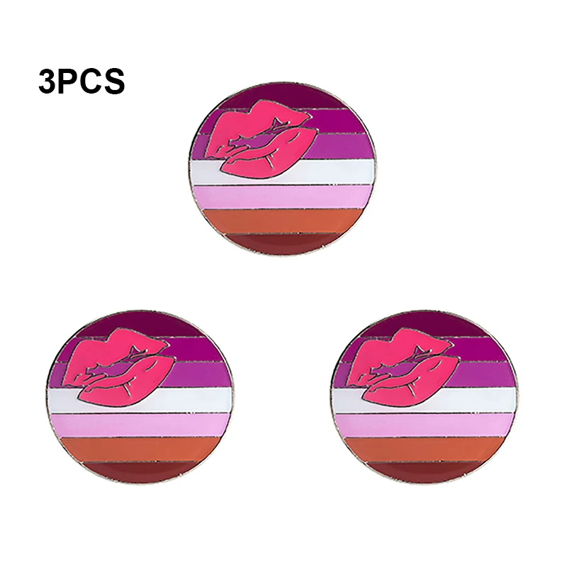1-3-5-10-50-100pcs Lipstick Lesbian Badge Brooch Natinal Lapel Pins Flag Lapel Pins Country Flag Badge