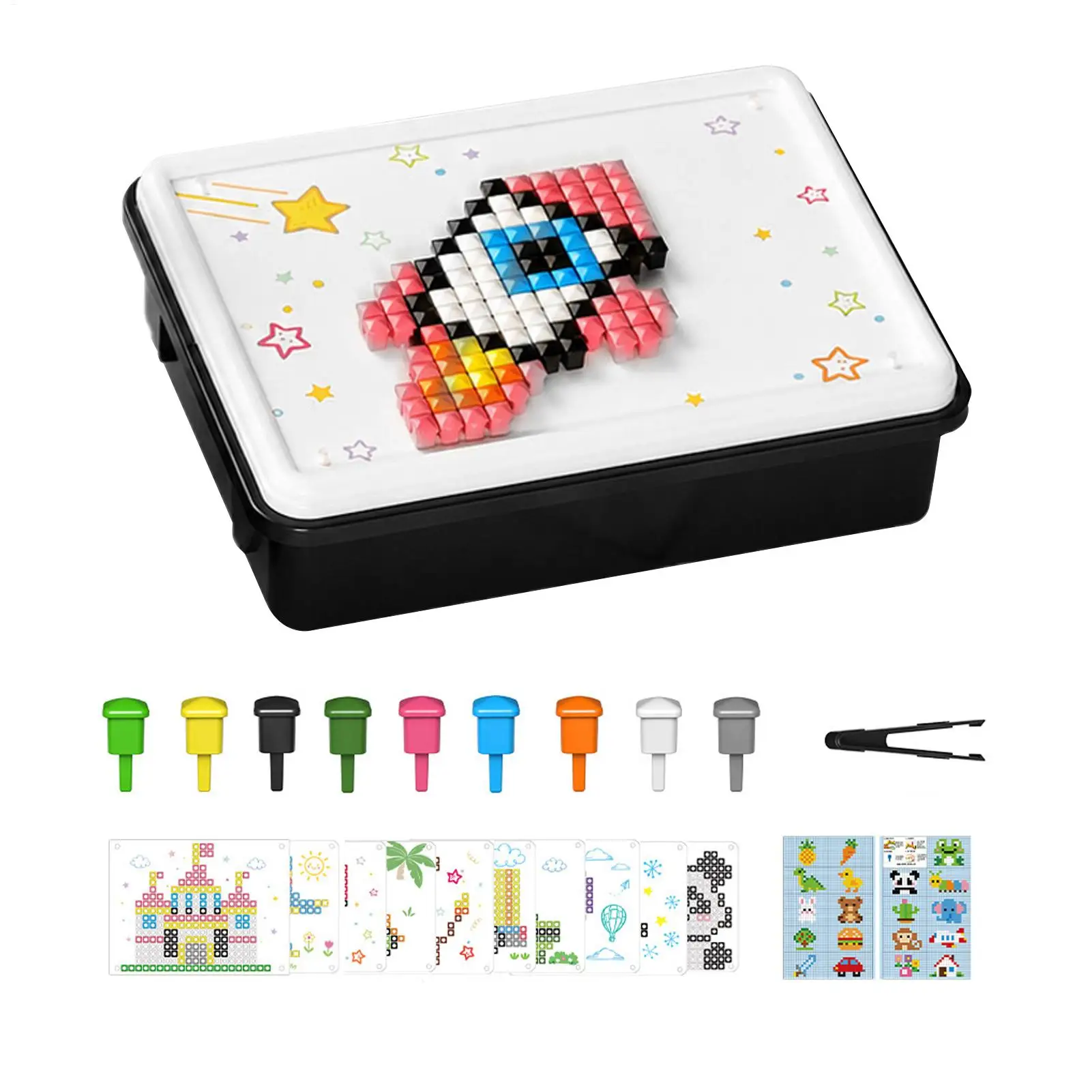 キノコネイルパズル-710ピース-脳トレジグソーパズル-ペグボード-キノコネイル-ペグボード-子供用-男の子-女の子-家庭-旅行-パーティー用