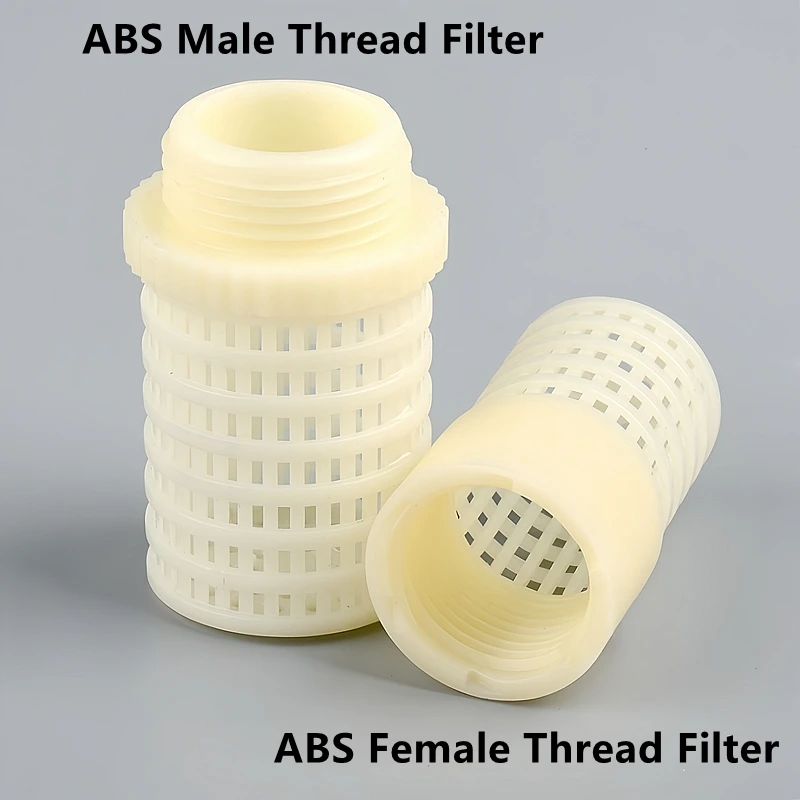 ABS White Female/Male Filter Cup Garden Irrigation Fittings Aquarium Fish Tank Filter Water Pump Hose Plastic Impurity Filters