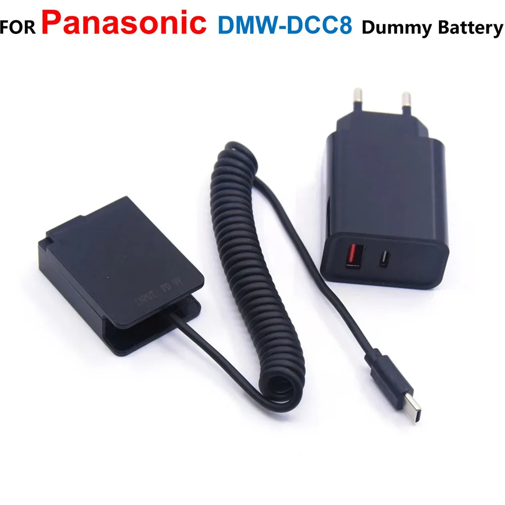 

DMW-DCC8 BLC12 Dummy Battery+USB Type-C Charger For Panasonic Lumix DMC-G6 G7 G5 GX8 G80 G81 G85 FZ200 FZ300 FZH1 FZ1000 FZ2000