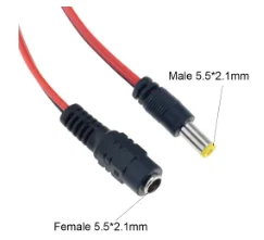 5Pcs 10Pcs 5.5x2.1mm Male Female Plug 12V DC Power Pigtail Cable Jack for CCTV Camera Connector Tail Extension 24V DC Wire