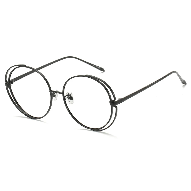 

2023 New Super Light Titanium Alloy Two-deck Eyeglasses Men Retro Round Myopia Optics Prescription Glasses Frame Women S8879