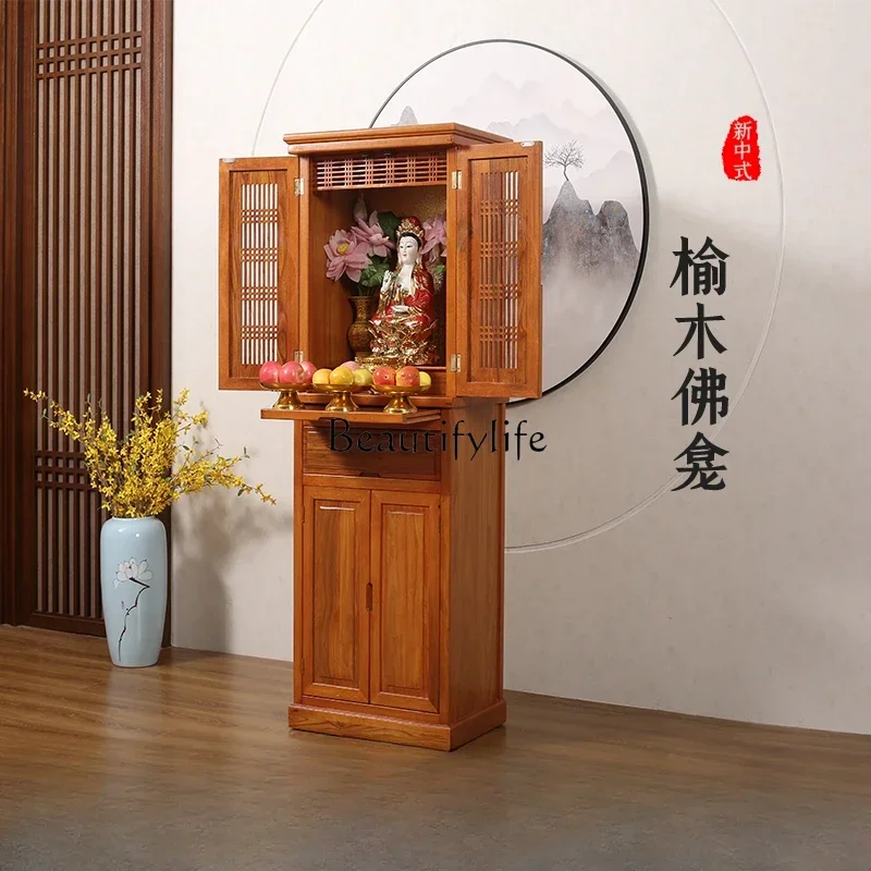 

N Buddha Shrine Clothes Closet Altar Chinese Shrine Avalokitesvara Altar God of Wealth Worship Table
