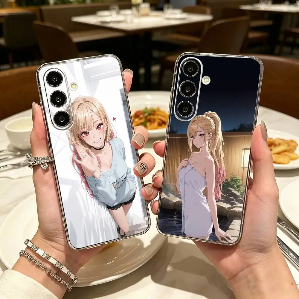 M-Marin Kitagawa Pretty adorable Clear Hard Phone Case For Samsung A71, A70, A52, A51, A40, A30,Transparent Cover