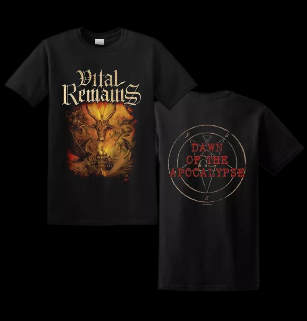 

VITAL REMAINS — повседневные и удобные футболки с короткими рукавами «Revelation Dawn» для мужчин и женщин
