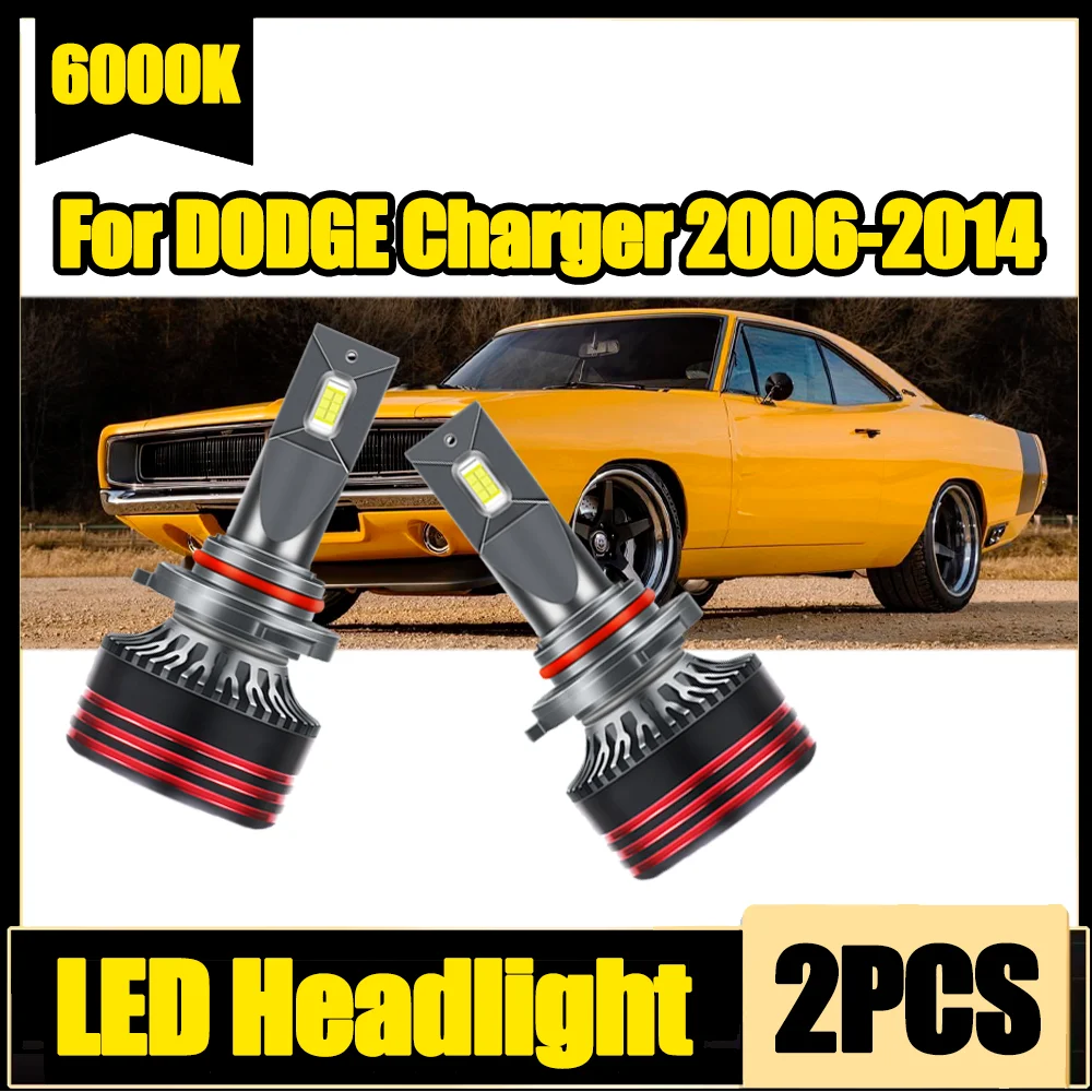 

2PCS 9005 Auto Headlamps Bulbs 6000K White 3570 CSP Chips 30000LM High Power 150W LED Car Headlights For DODGE Charger 2006-2014
